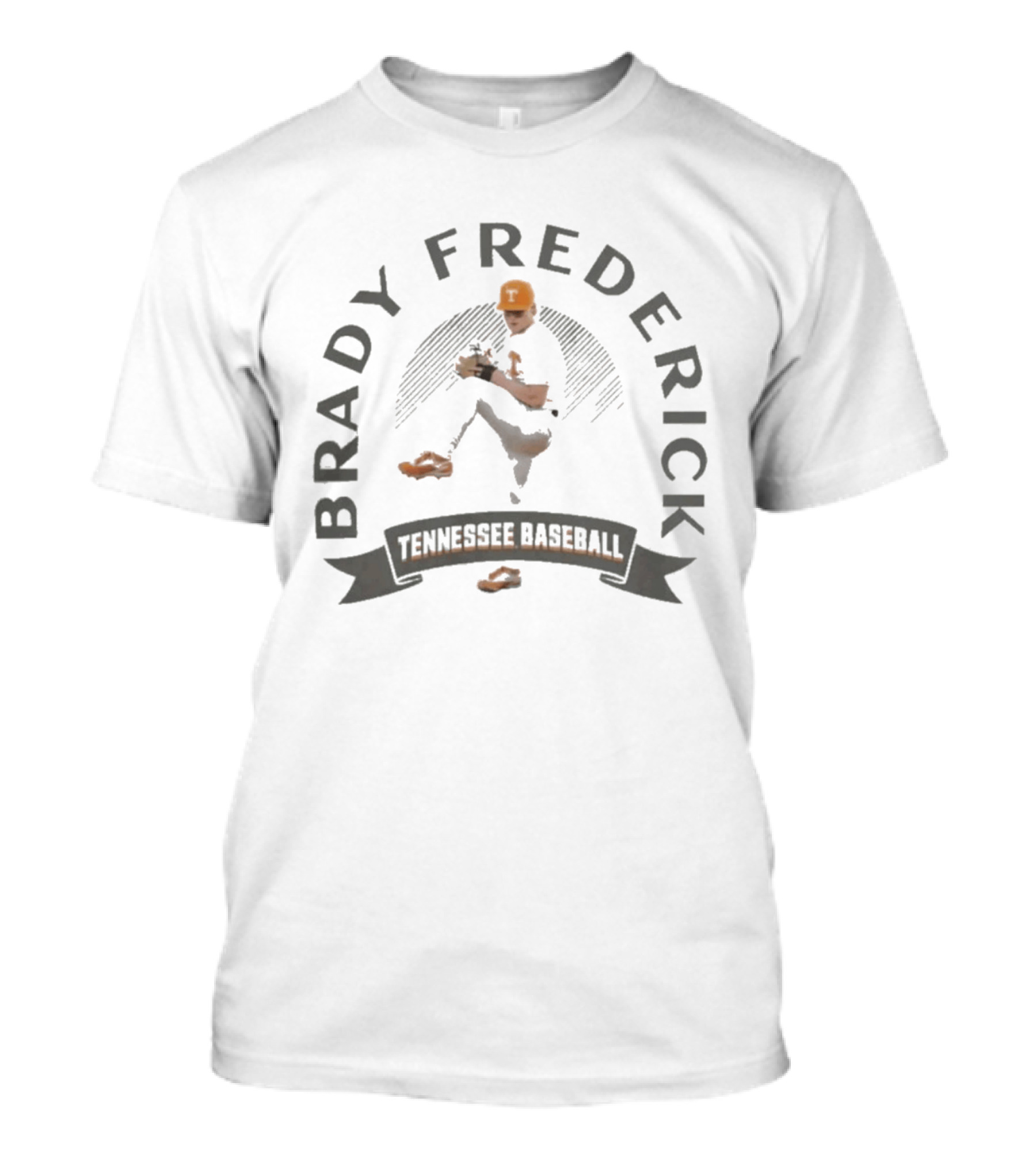 Brady Frederick Tennessee Baseball Orange T-Shirt