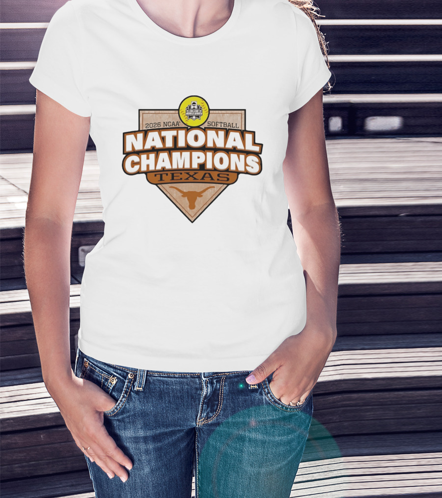 Texas Longhorns 2026 NCAA Softball National Champions T-Shirt