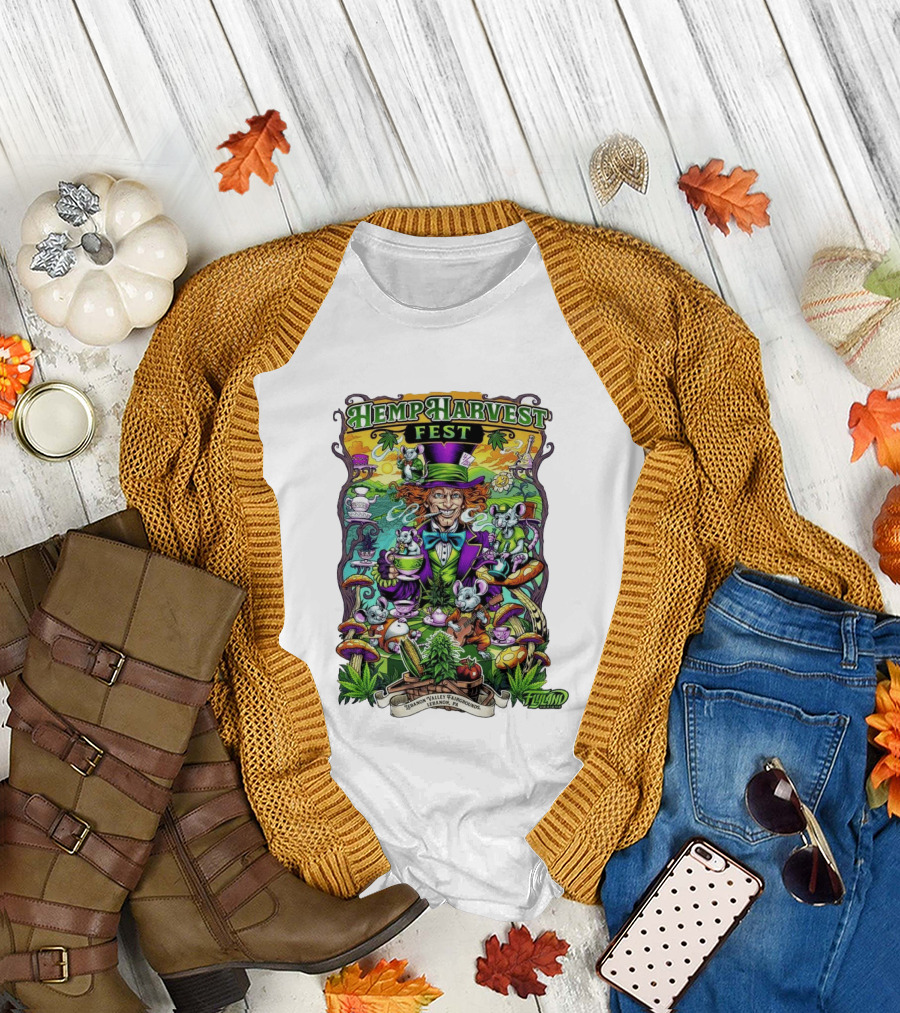 Hemp Harvest Fest 2026 Lebanon Valley Fairgrounds Tea Party T-Shirt