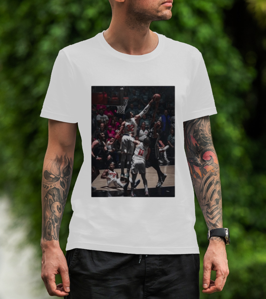 Big Kat Big Time Block Houston Rockets San Antonio Spurs NBA Showdown T-Shirt