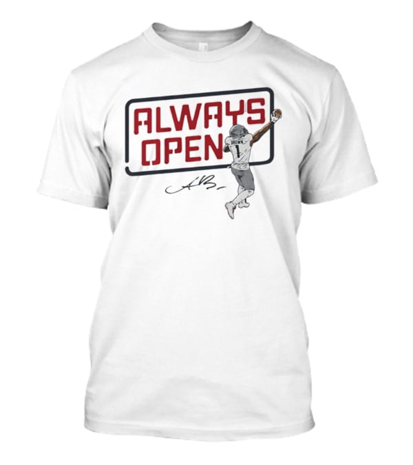 Patriots A.J. Brown Always Open New England T-Shirt