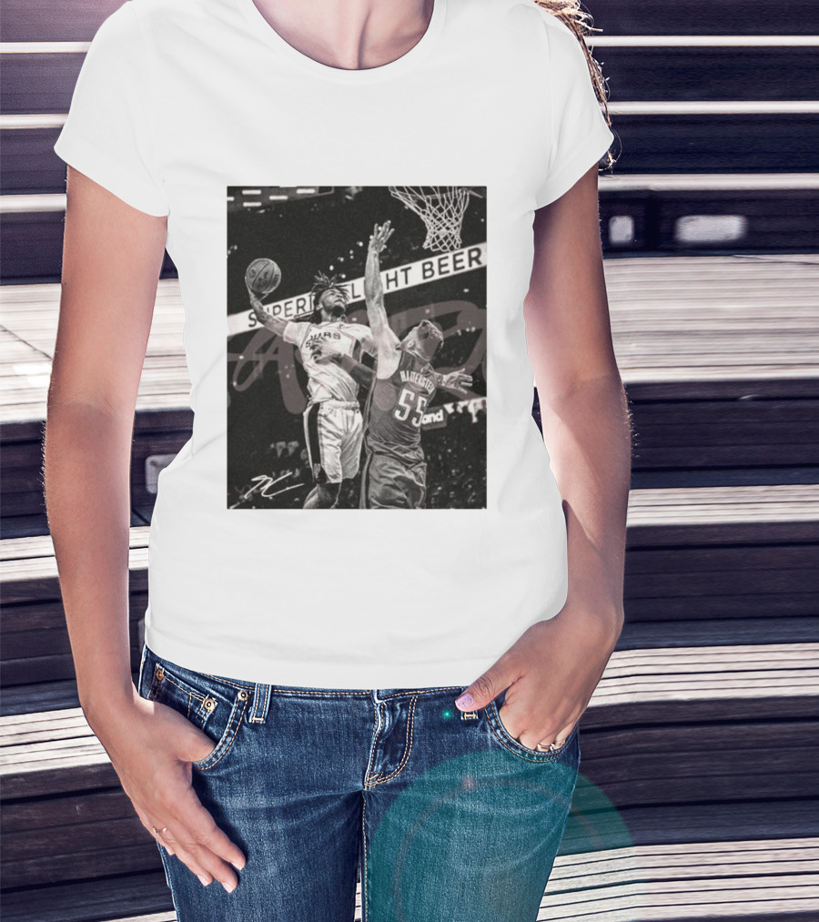 San Antonio Spurs Basketball Hartenstein 55 Player Action Photo Sport Superior Light Beer T-Shirt