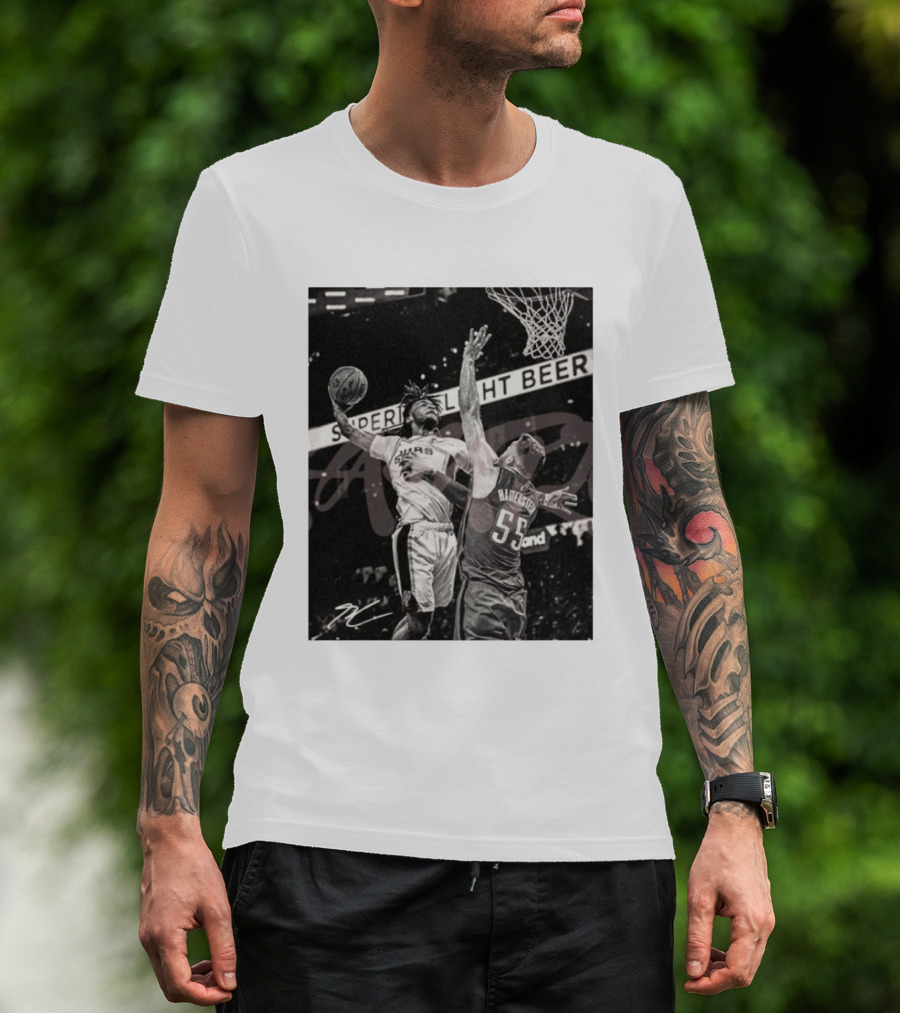 San Antonio Spurs Basketball Hartenstein 55 Player Action Photo Sport Superior Light Beer T-Shirt