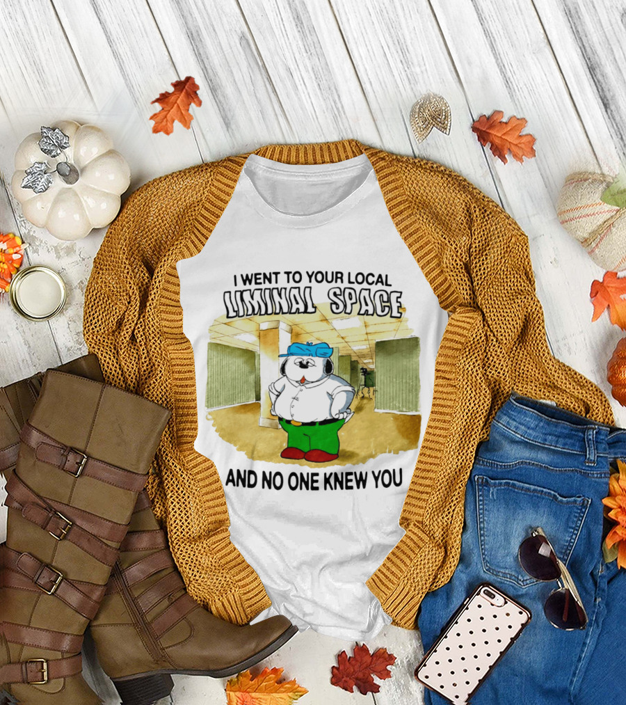 I Went to Your Local Liminal Space and No One Knew You Cartoon Dog T-Shirt