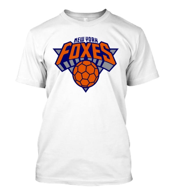 New York Foxes Basketball Soccer Emblem Hybrid T-Shirt