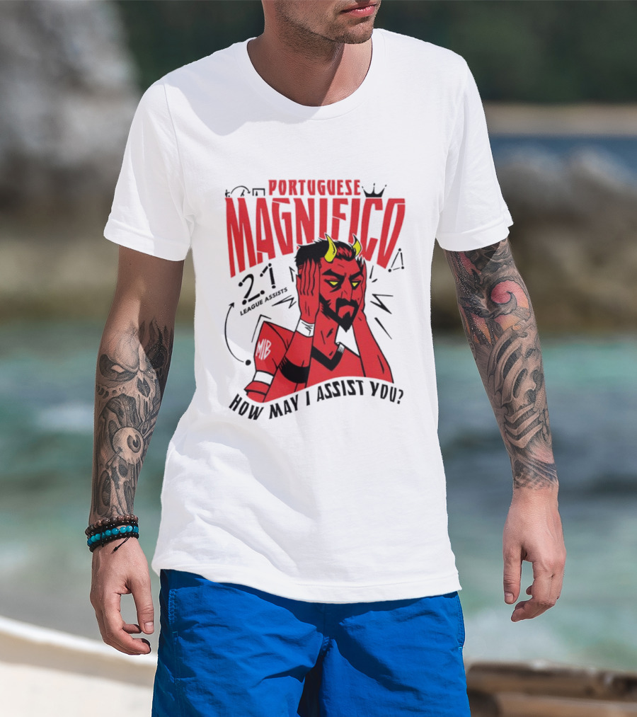 Portuguese Magnifico 21 Goals How May I Assist You Devil T-Shirt