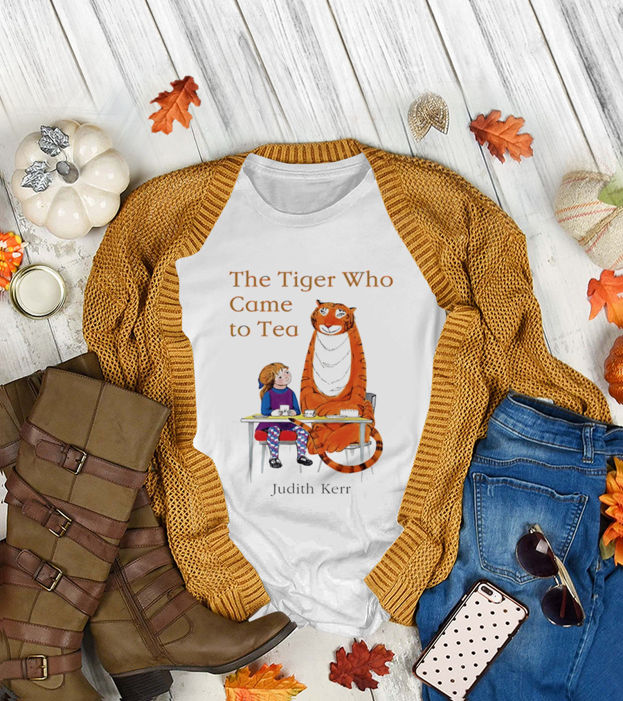 The Tiger Who Came to Tea Book Judith Kerr T-Shirt