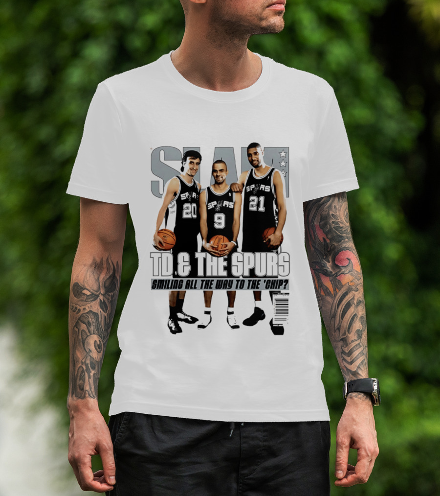 SLAM SP AS 20 9 21 TD & The Spurs Smiling All The Way To The Chip? T-Shirt