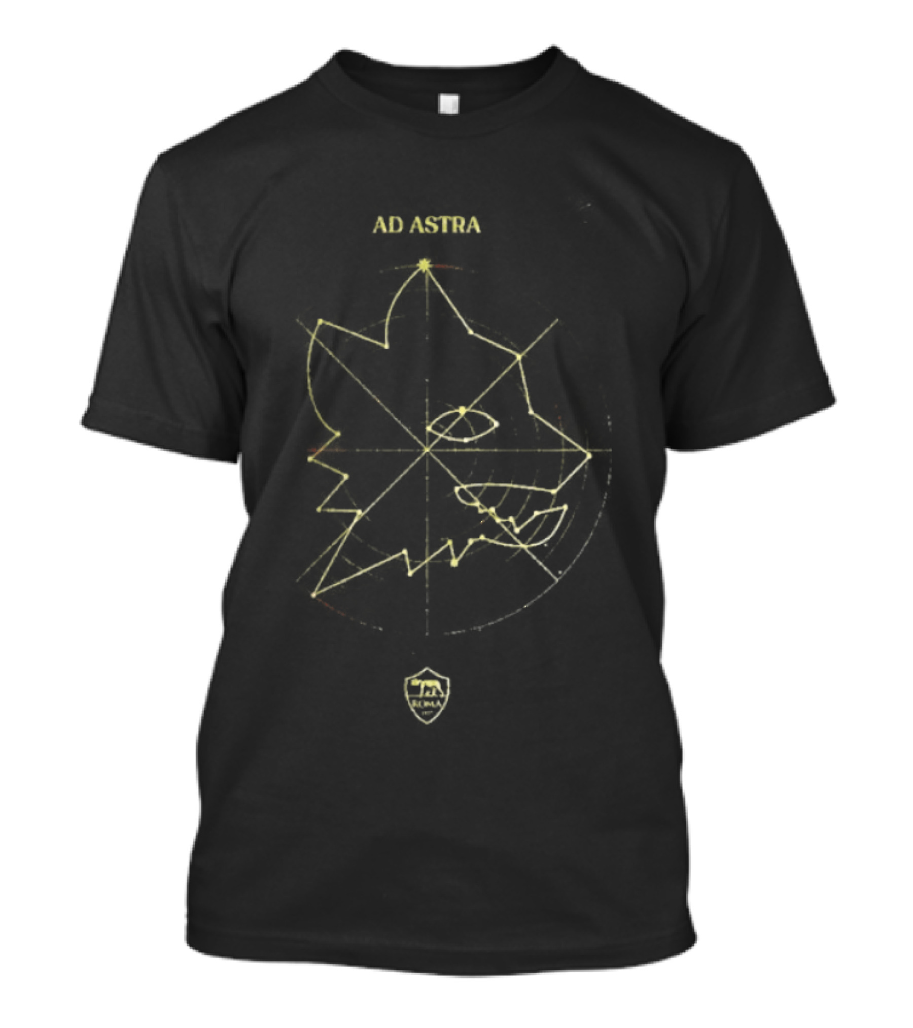 Ad Astra AS Roma Map Star Chart Commemorative T-Shirt