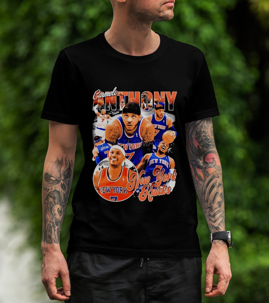 Carmelo Anthony New York Knicks NBA Basketball Legend Seven T-Shirt
