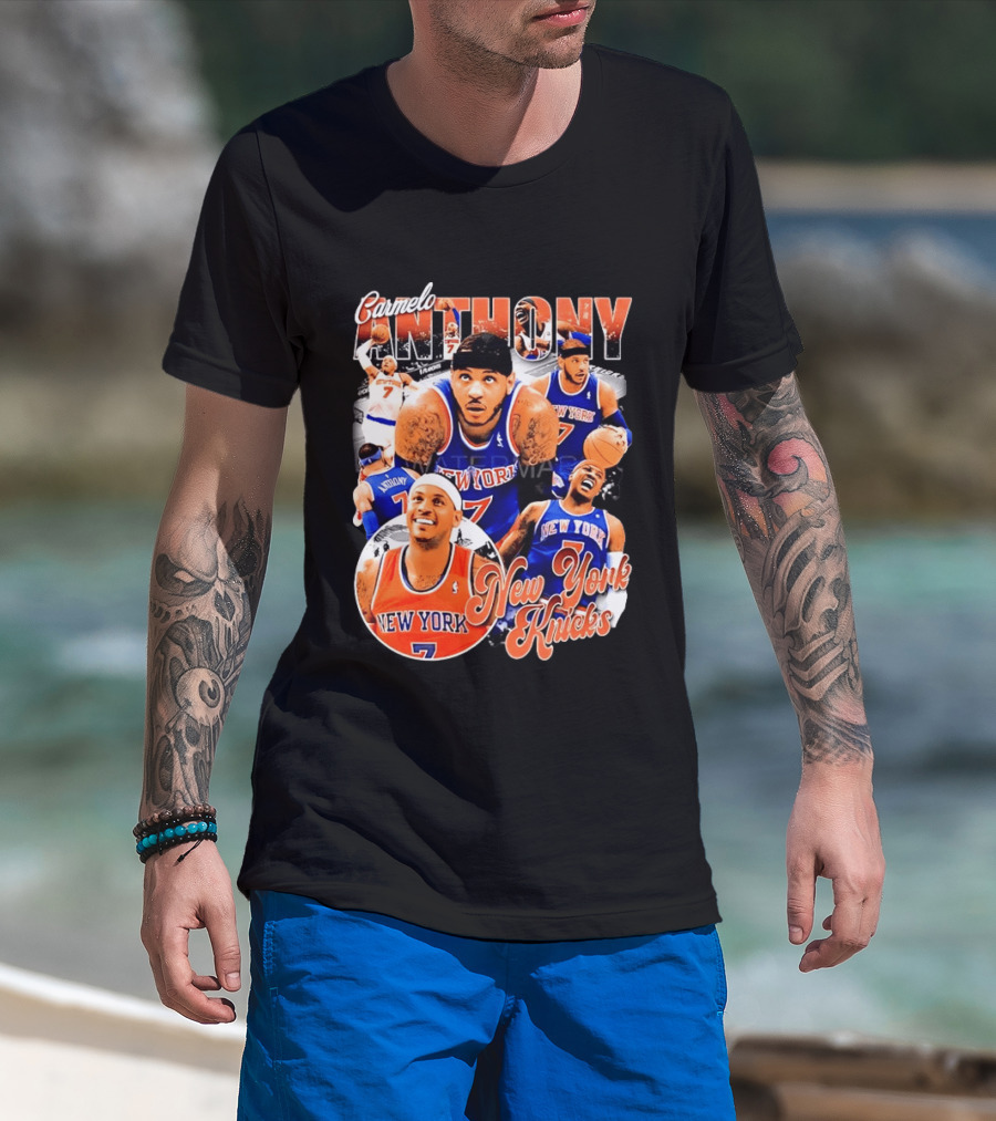 Carmelo Anthony New York Knicks NBA Basketball Legend Seven T-Shirt