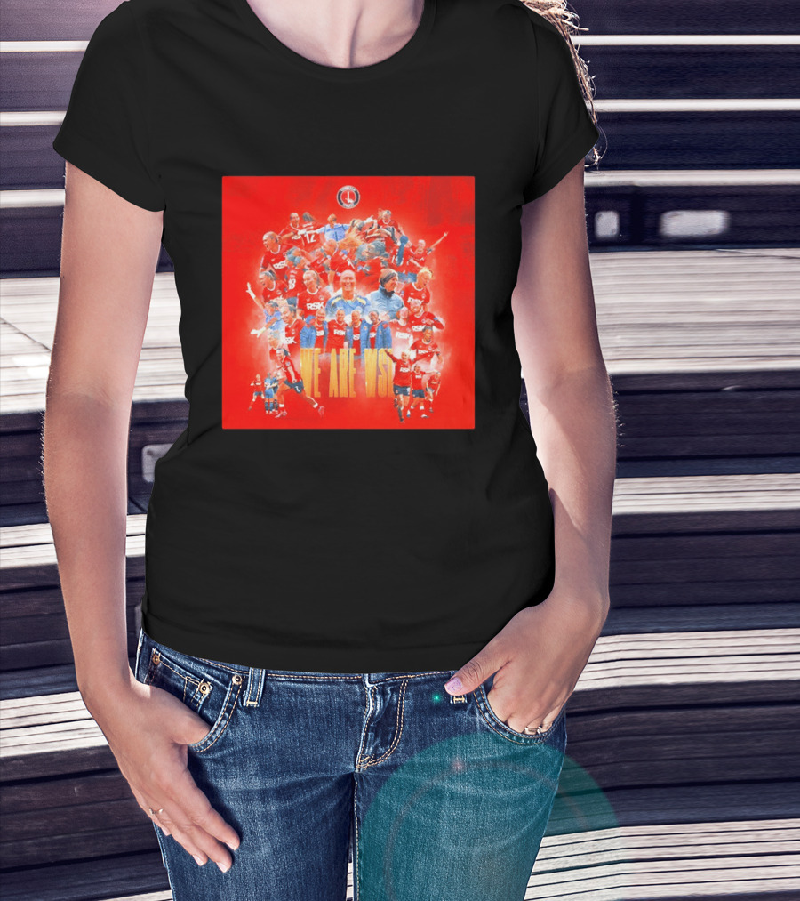 Charlton Athletic Women We Are WSL Team Celebration Montage T-Shirt