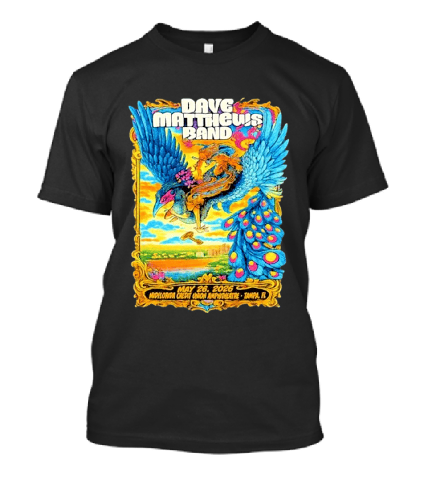 Dave Matthews Band May 26 2026 MidFlorida Credit Union Amphitheatre Tampa FL T-Shirt