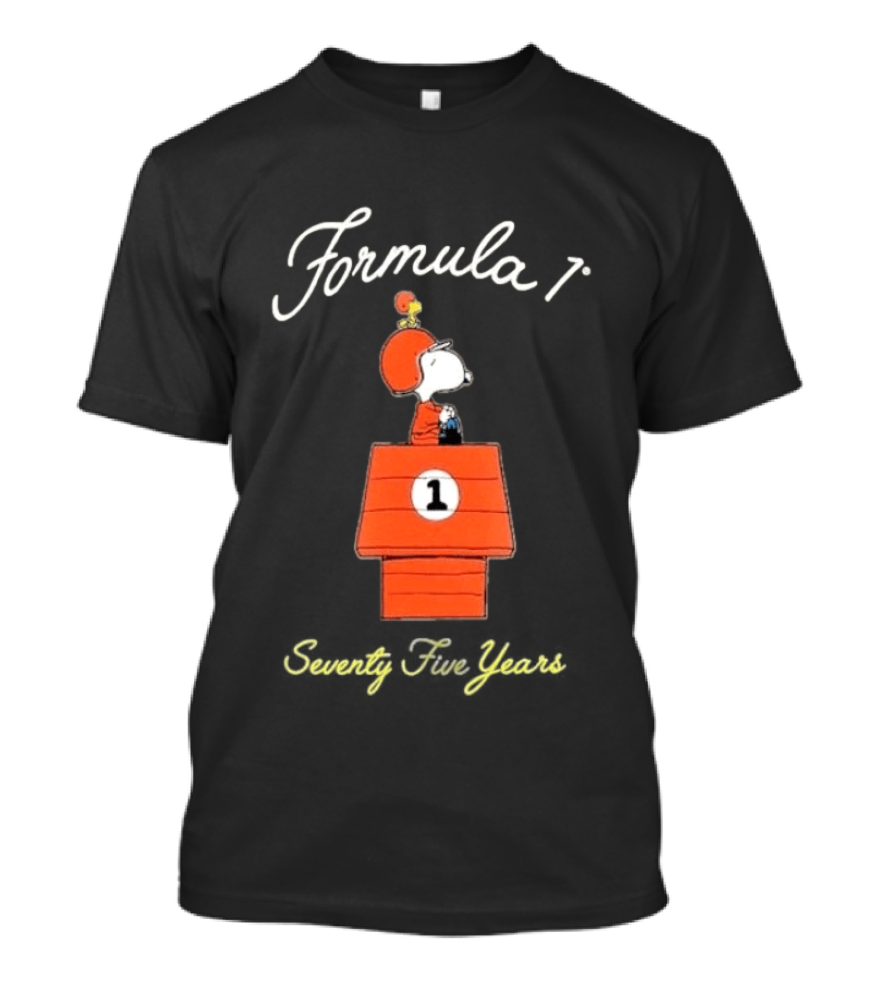 Formula 1 Snoopy Peanuts Dog House Seventy Five Years T-Shirt