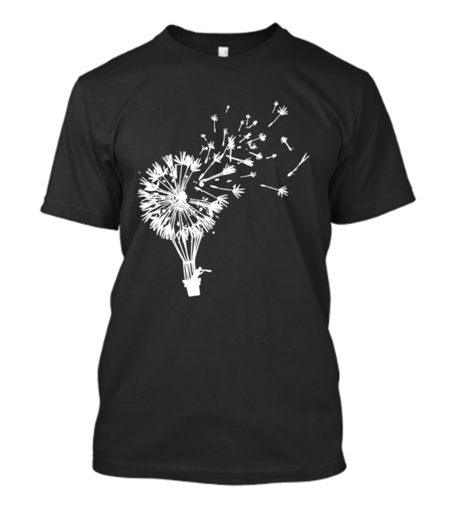 Flower Power Dandelion Fly Away Freedom Nature T-Shirt