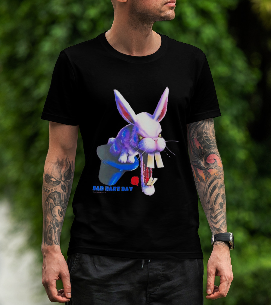 Goosebumps Bad Hare Day Evil Rabbit In Hat T-Shirt
