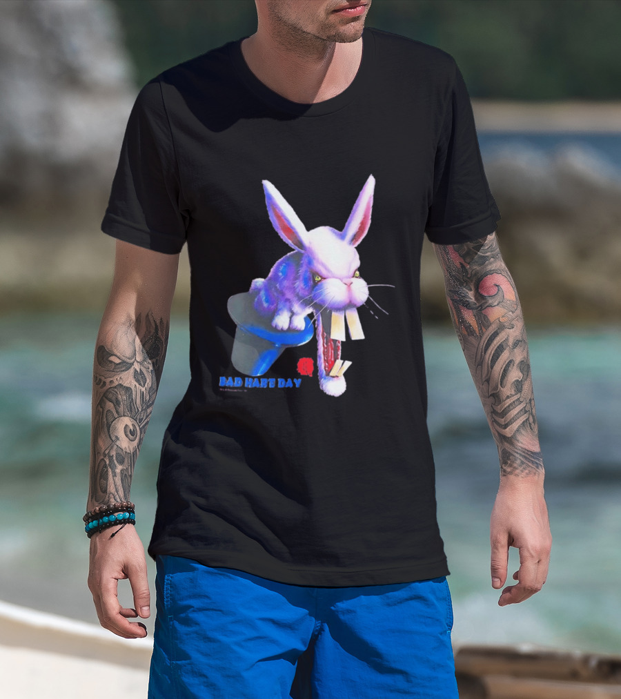 Goosebumps Bad Hare Day Evil Rabbit In Hat T-Shirt