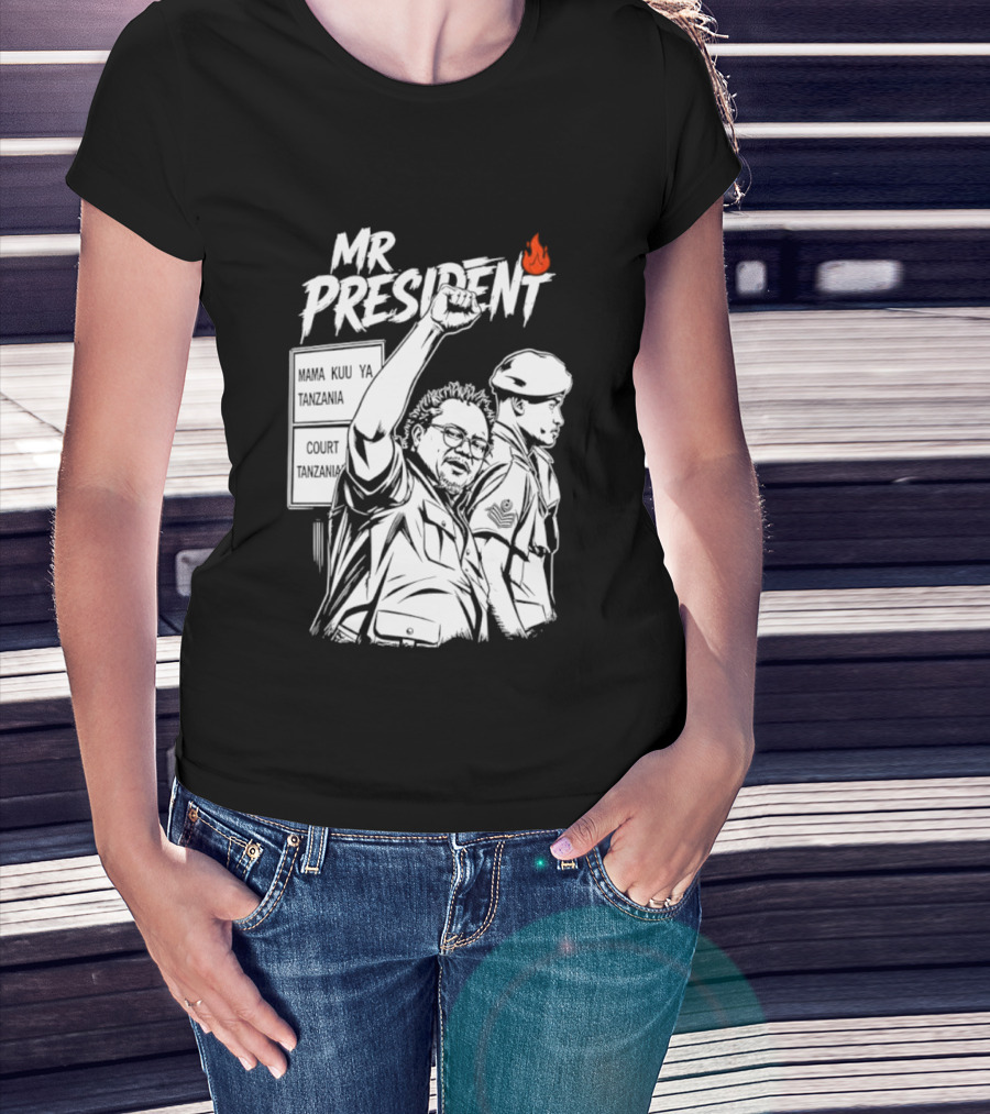 Mr President Mama Kuu Ya Tanzania Court Flame T-Shirt