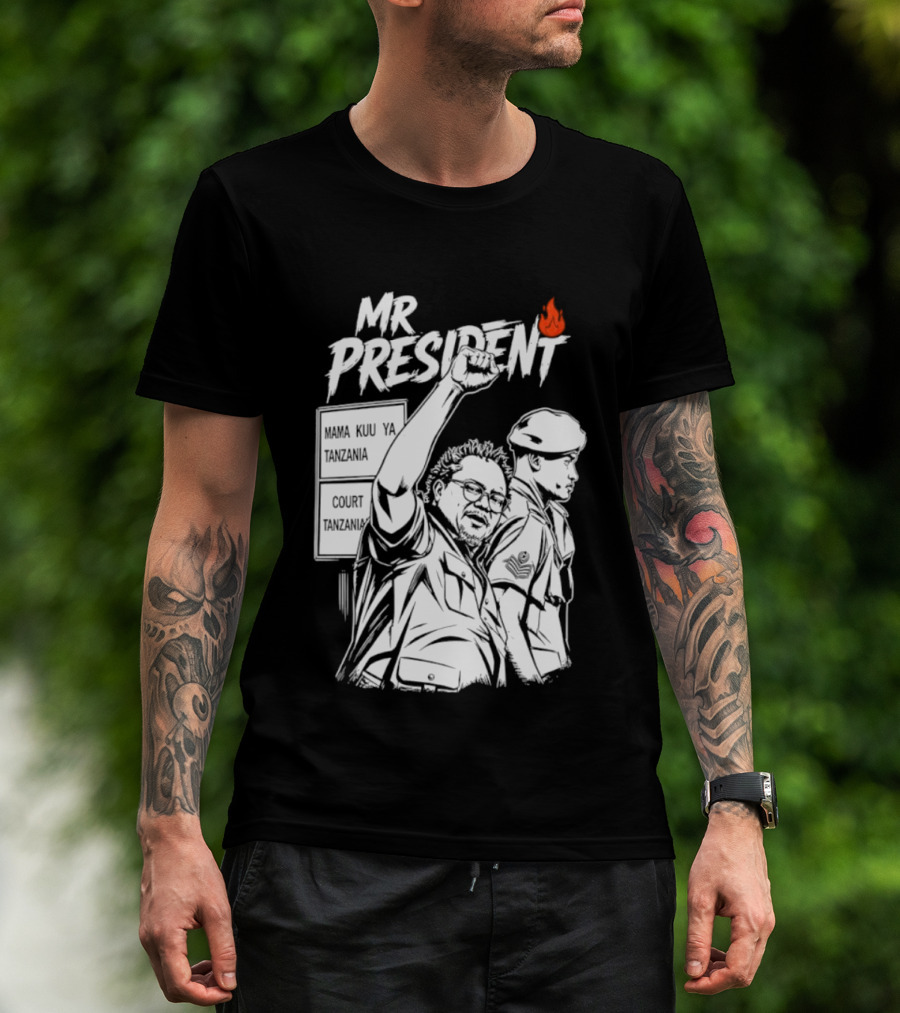 Mr President Mama Kuu Ya Tanzania Court Flame T-Shirt