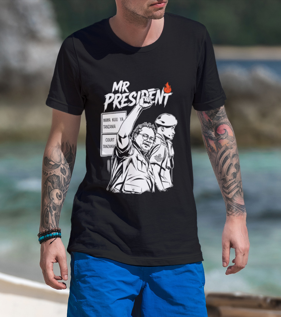 Mr President Mama Kuu Ya Tanzania Court Flame T-Shirt