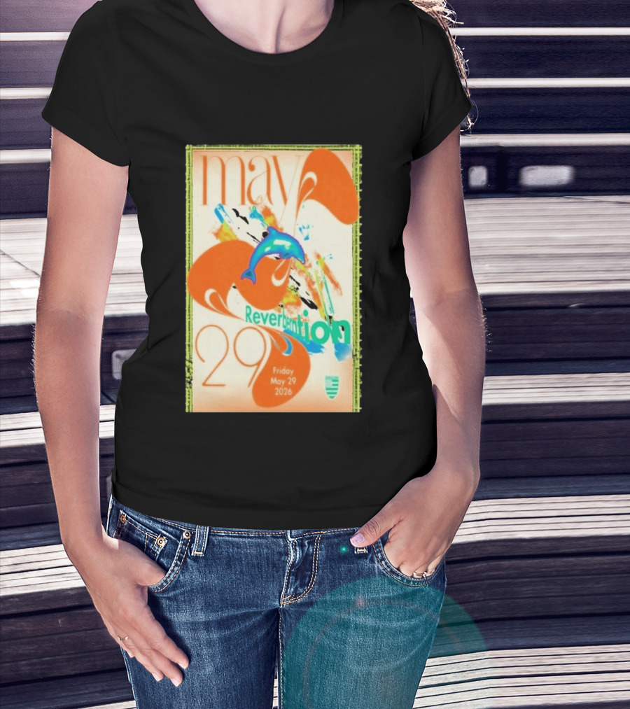 Reverberation Dolphin Event May 29 2026 Zebulon Los Angeles CA T-Shirt