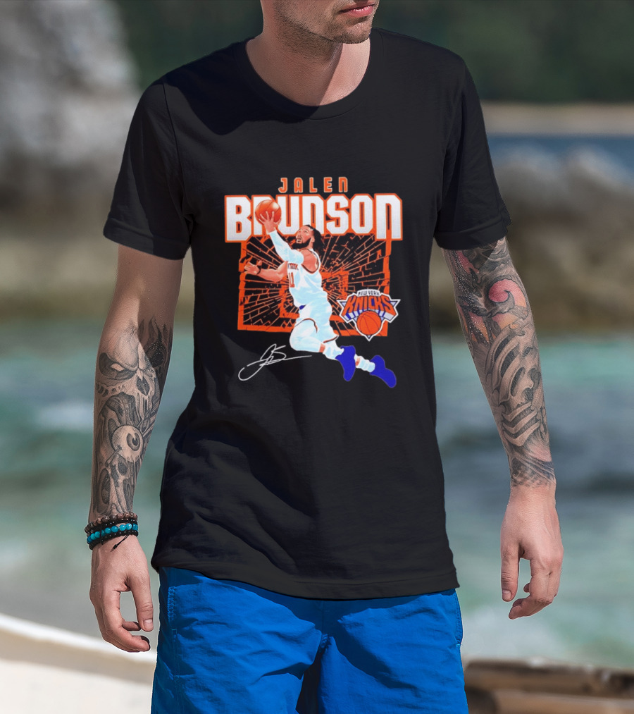Jalen Brunson New York Knicks Breaking Barriers 2026 Season Explosion T-Shirt