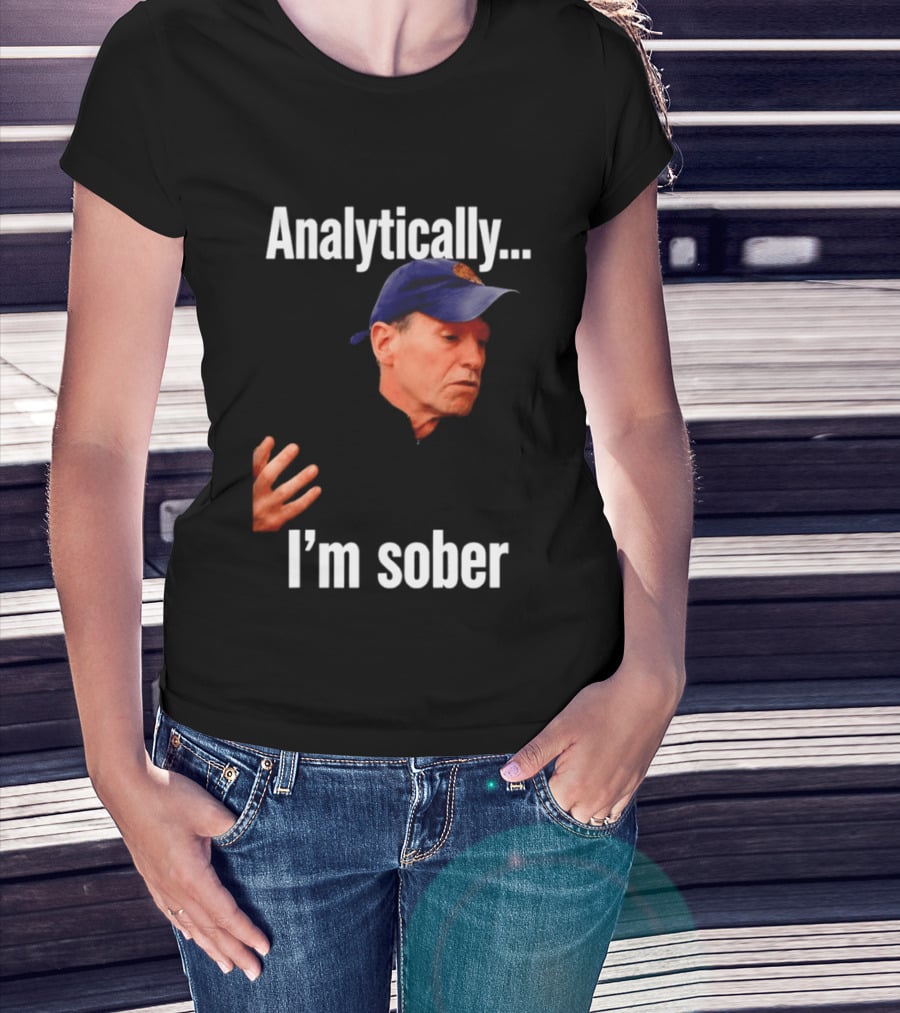 Kenny Atkinson Cleveland Cavaliers Basketball Analytically I'm Sober T-Shirt