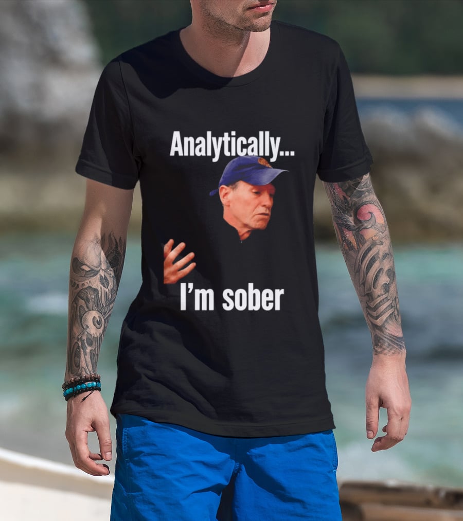 Kenny Atkinson Cleveland Cavaliers Basketball Analytically I'm Sober T-Shirt