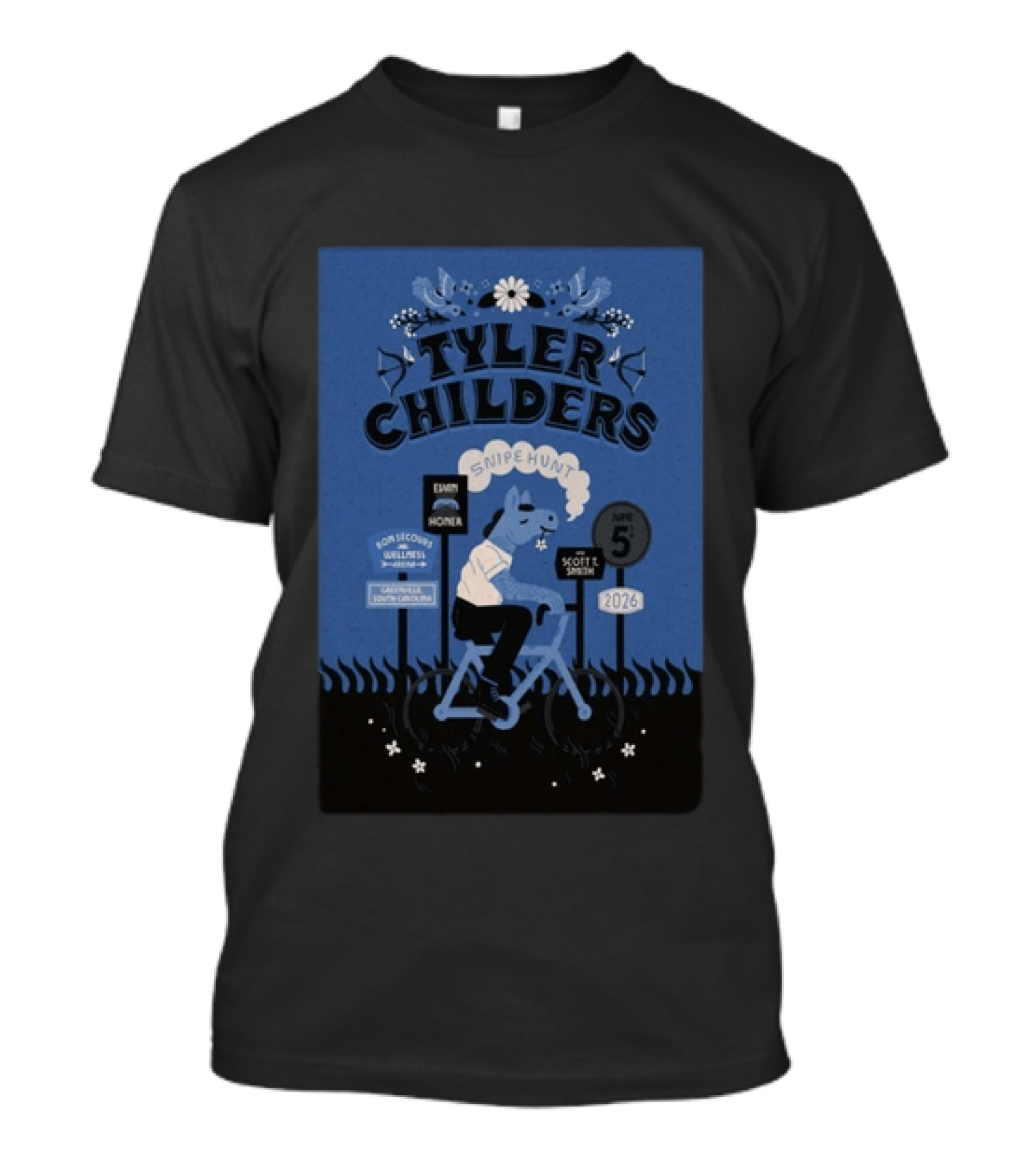 Tyler Childers Snipe Hunt Live At Bon Secours Wellness Arena Greenville June 5 2026 T-Shirt
