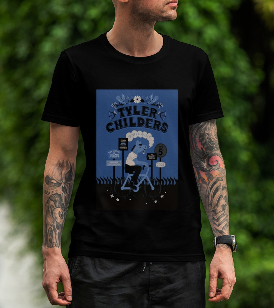 Tyler Childers Snipe Hunt Live At Bon Secours Wellness Arena Greenville June 5 2026 T-Shirt