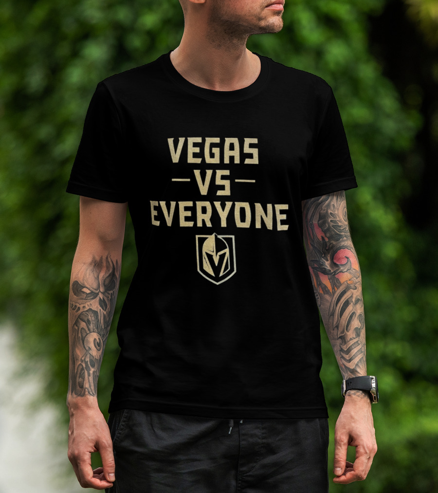 Vegas Golden Knights Vegas Vs Everyone NHL Iconic Team Rivalry T-Shirt