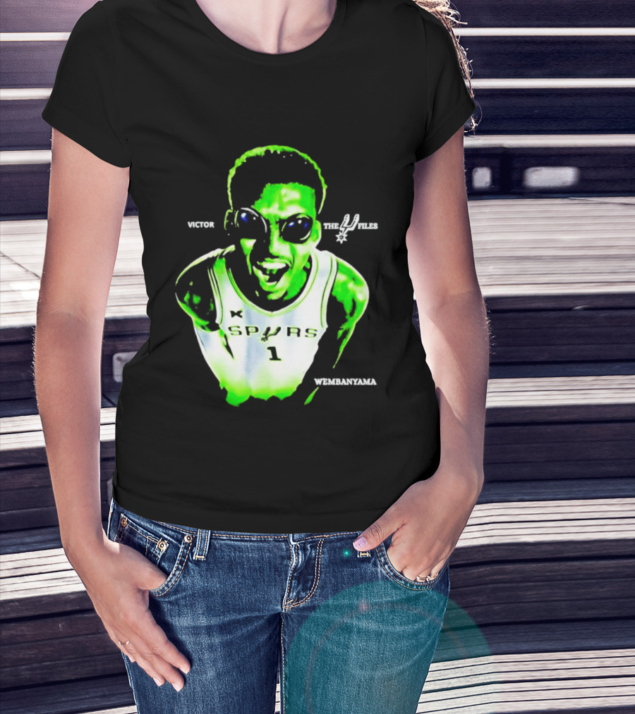 Victor Wembanyama Spurs X Files Number 1 Basketball Alien Concept T-Shirt