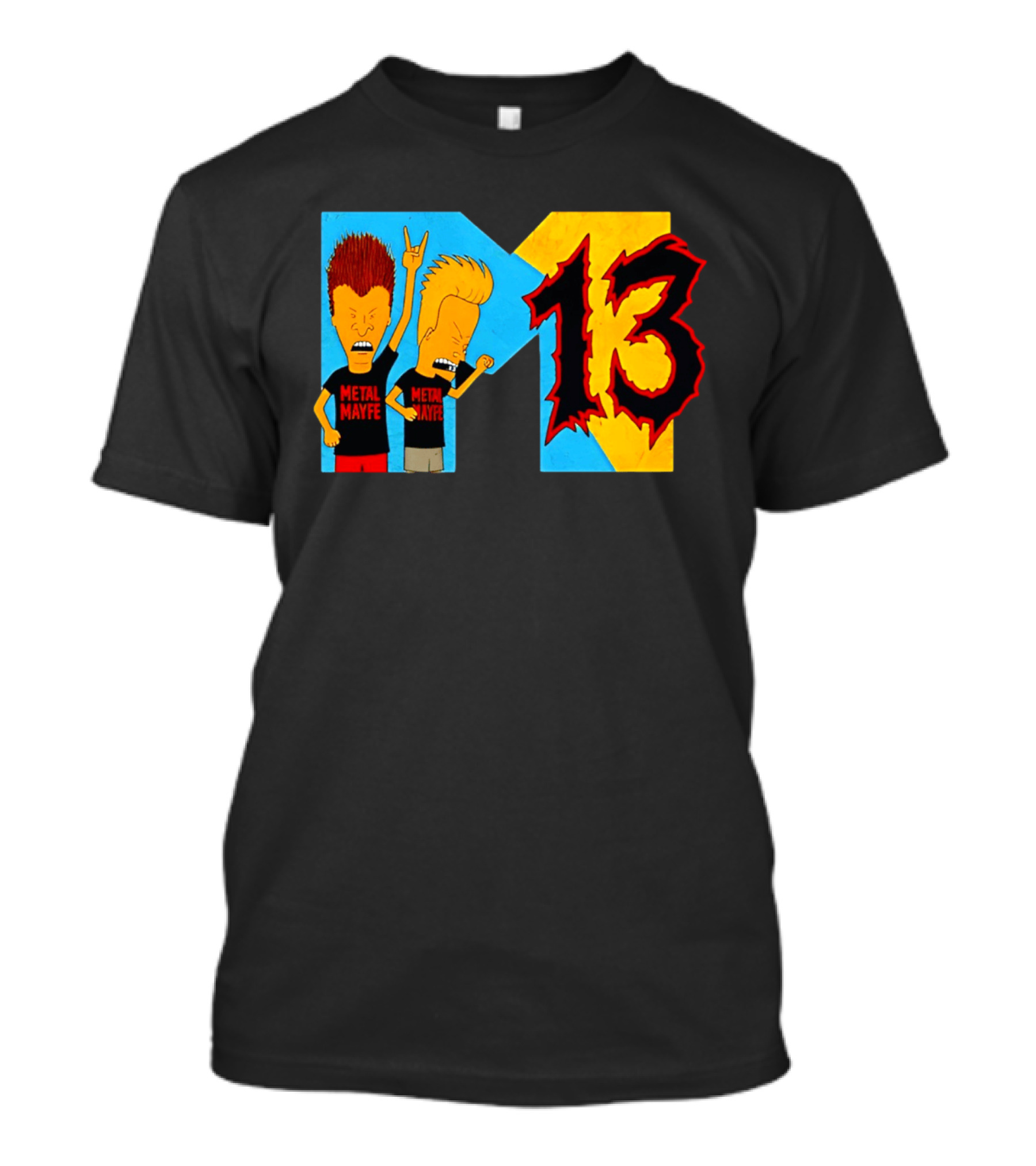 Metal Mayhem Beavis And Butt Head Rock Out 13 T-Shirt
