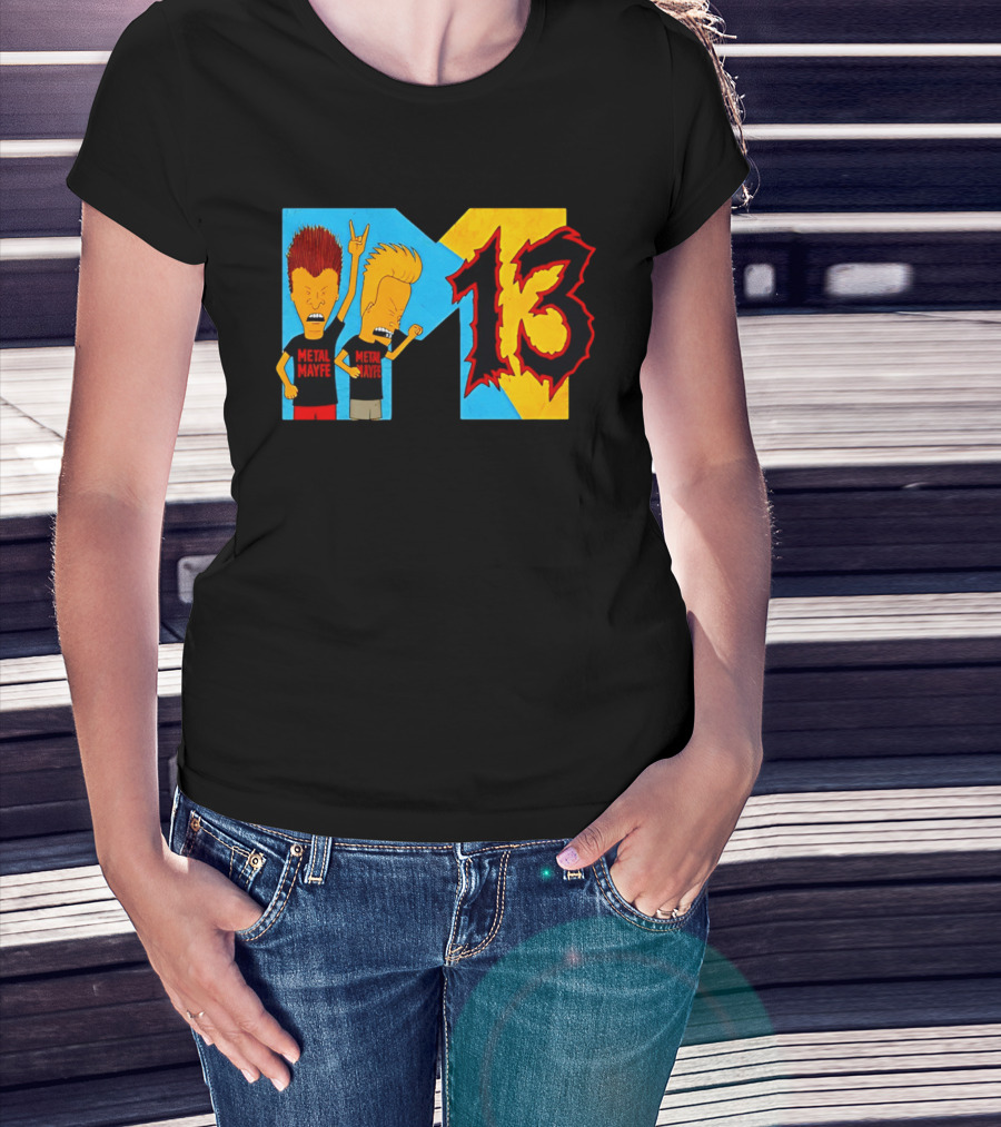 Metal Mayhem Beavis And Butt Head Rock Out 13 T-Shirt