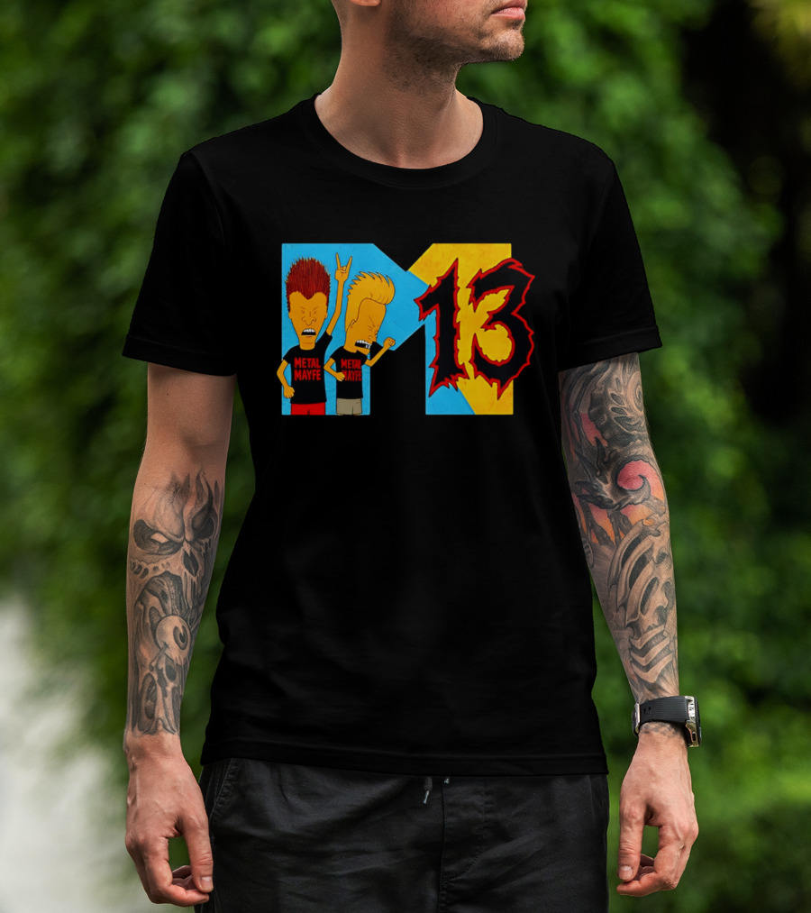 Metal Mayhem Beavis And Butt Head Rock Out 13 T-Shirt
