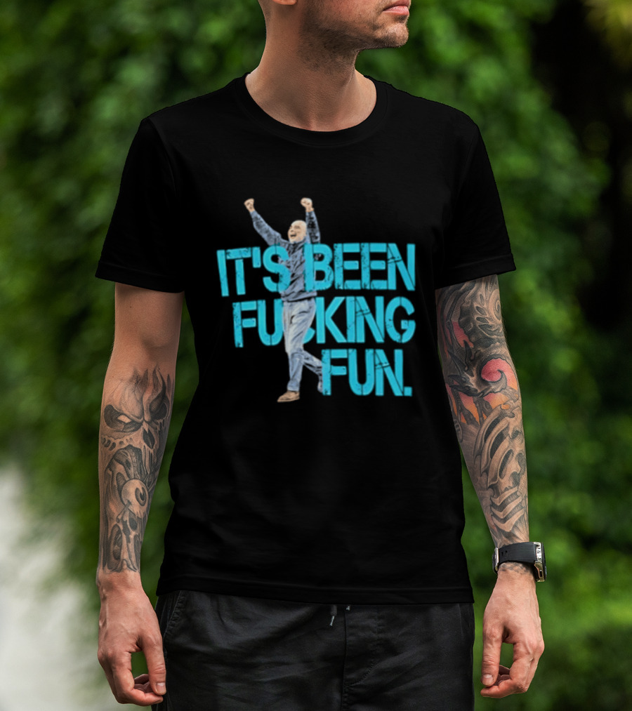 Pep Guardiola Manchester City It's Been Fucking Fun Celebration T-Shirt