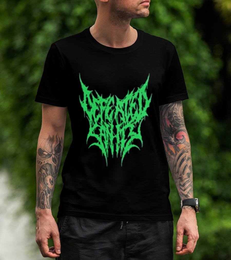 Reality Fade Defeated Sanity Electric Green Dripping T-Shirt