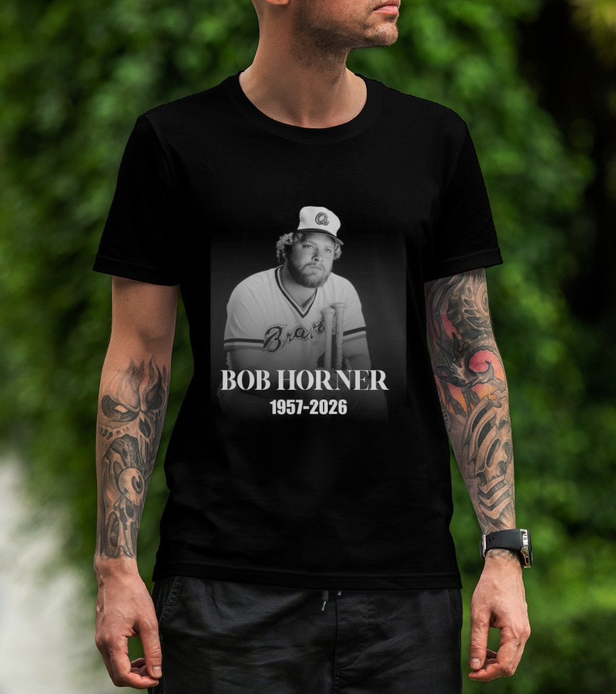 Bob Horner Braves 1957 2026 Memoriam T-Shirt