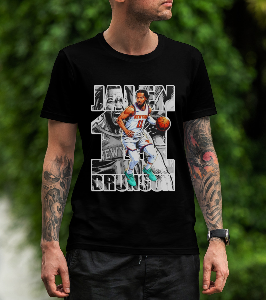 Jalen Brunson New York Knicks Manga Style Number 11 T-Shirt