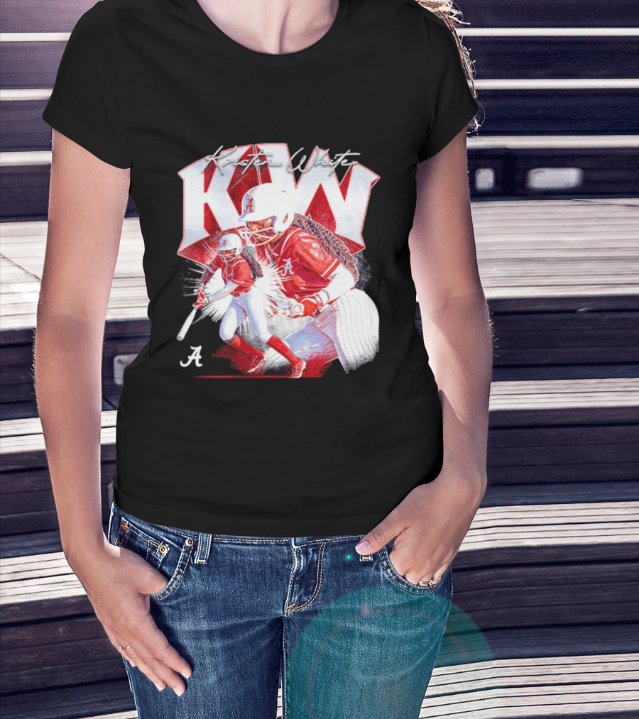 Kristen White Alabama Softball Player KW Collage T-Shirt