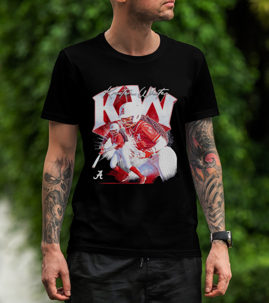 Kristen White Alabama Softball Player KW Collage T-Shirt