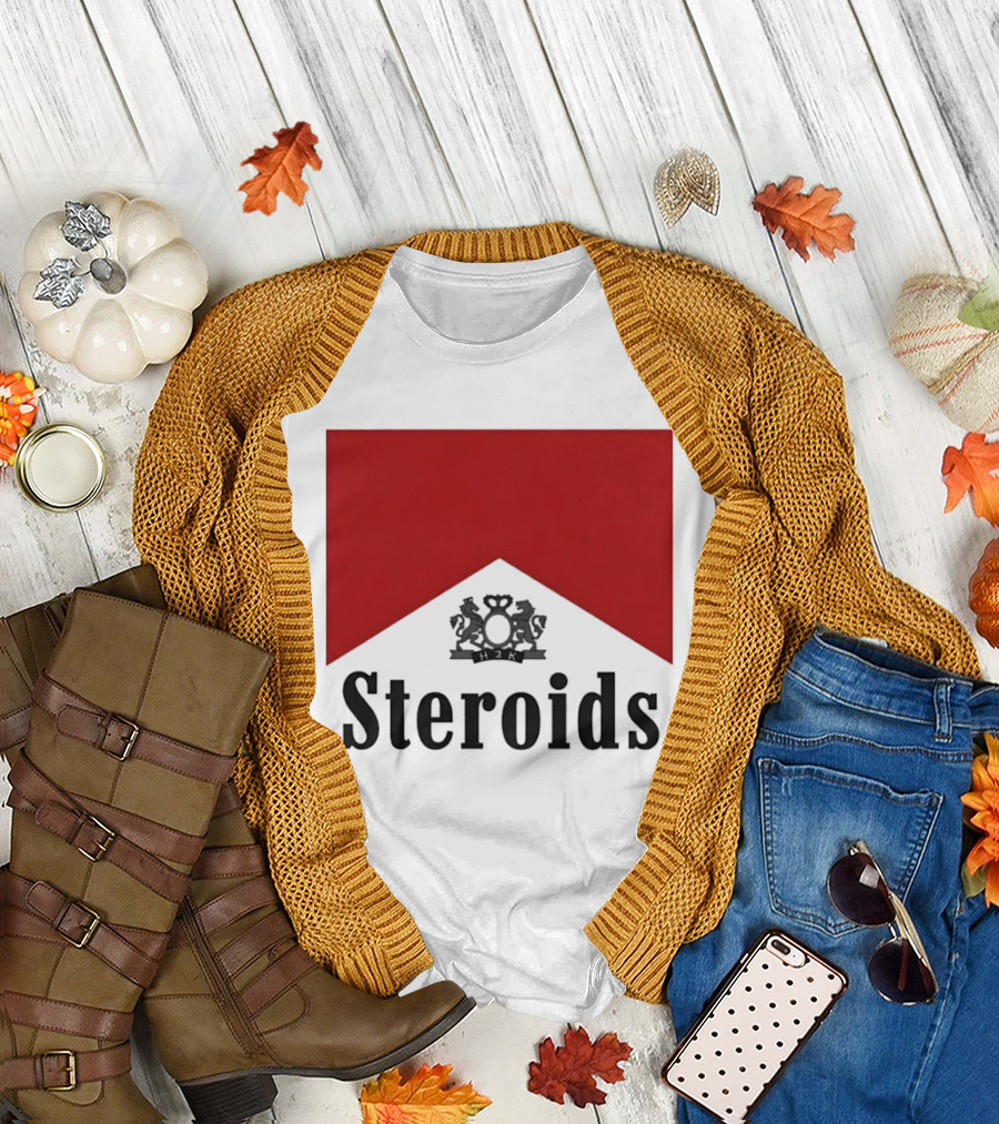 Steroids Bodybuilding Cigarette Box T-Shirt