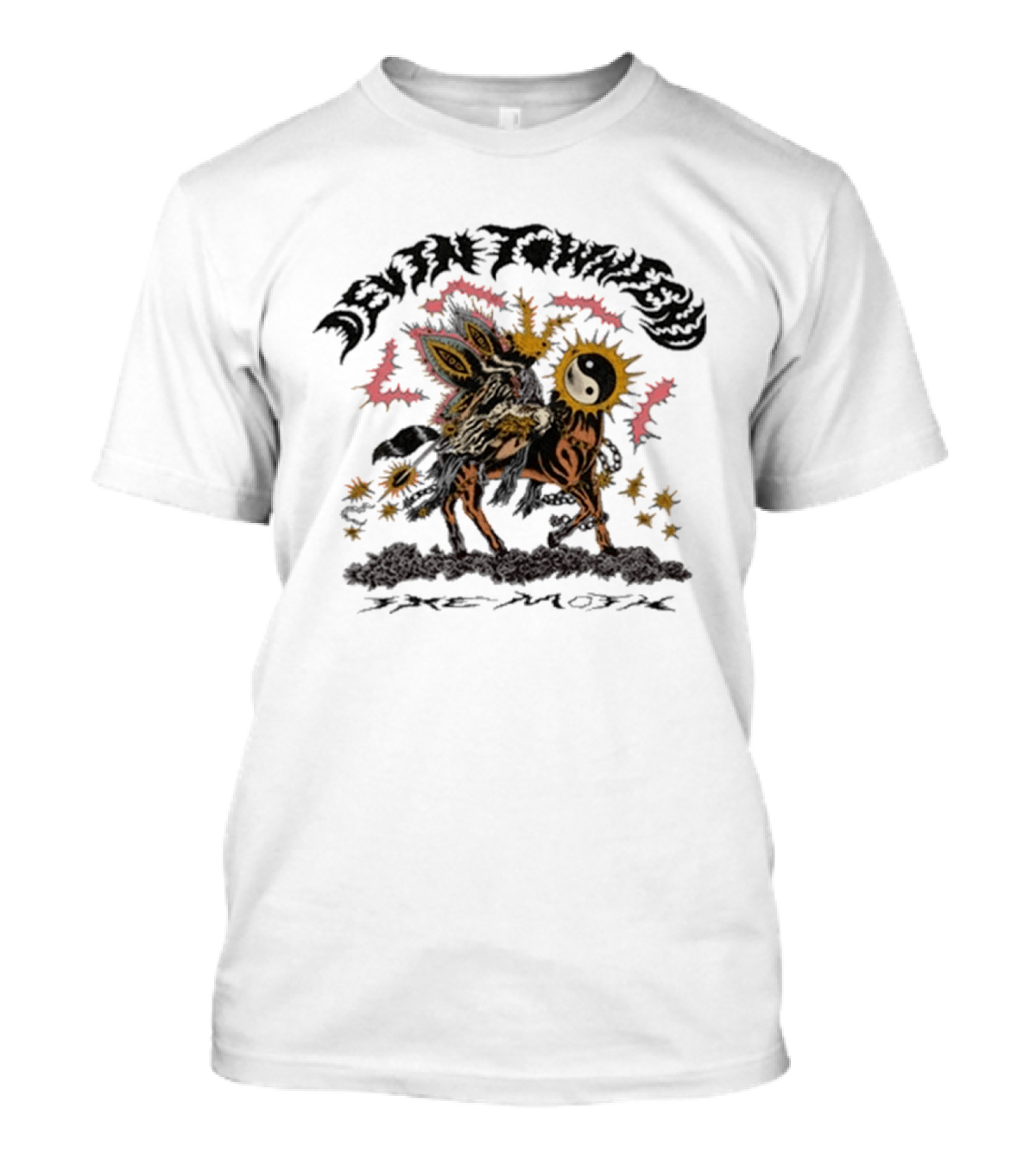 Devin Townsend The Moth Yin Yang Sunburst Creature T-Shirt