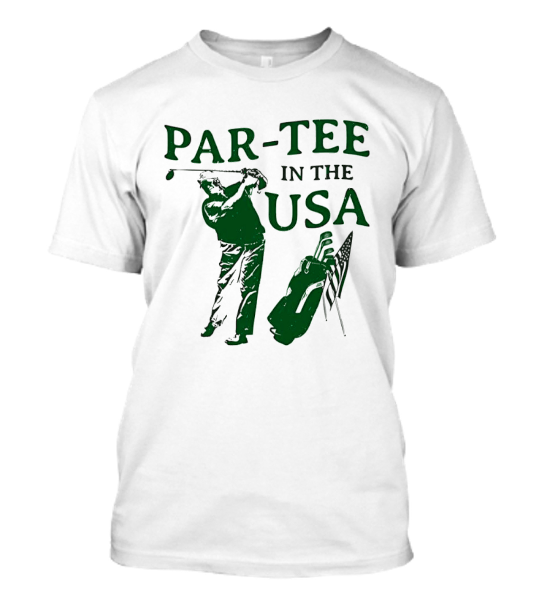 Par In The USA Golf Player With Clubs T-Shirt