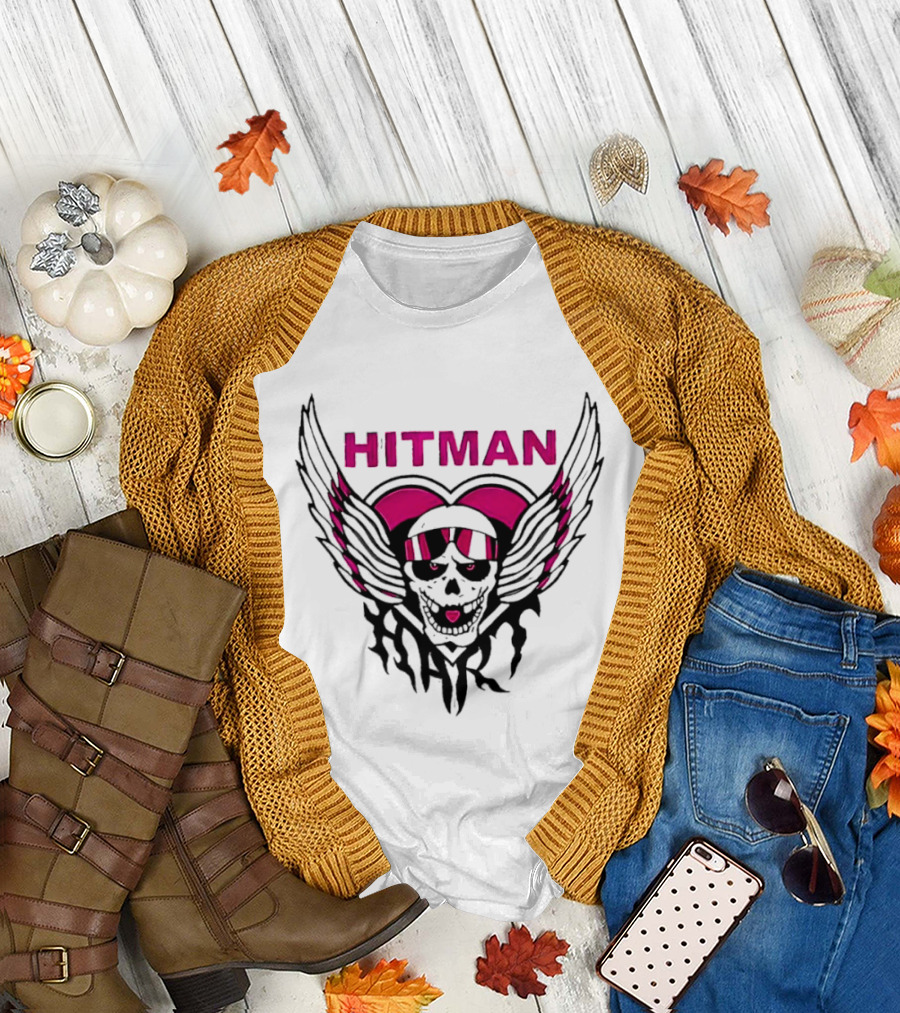 Hitman Pink Winged Heart Skull T-Shirt