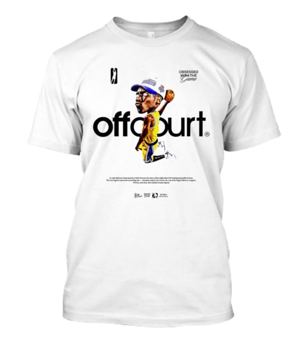 Kobe Bryant Offcourt Obsessed With The Game Charlotte Hornets Los Angeles Lakers NBA T-Shirt