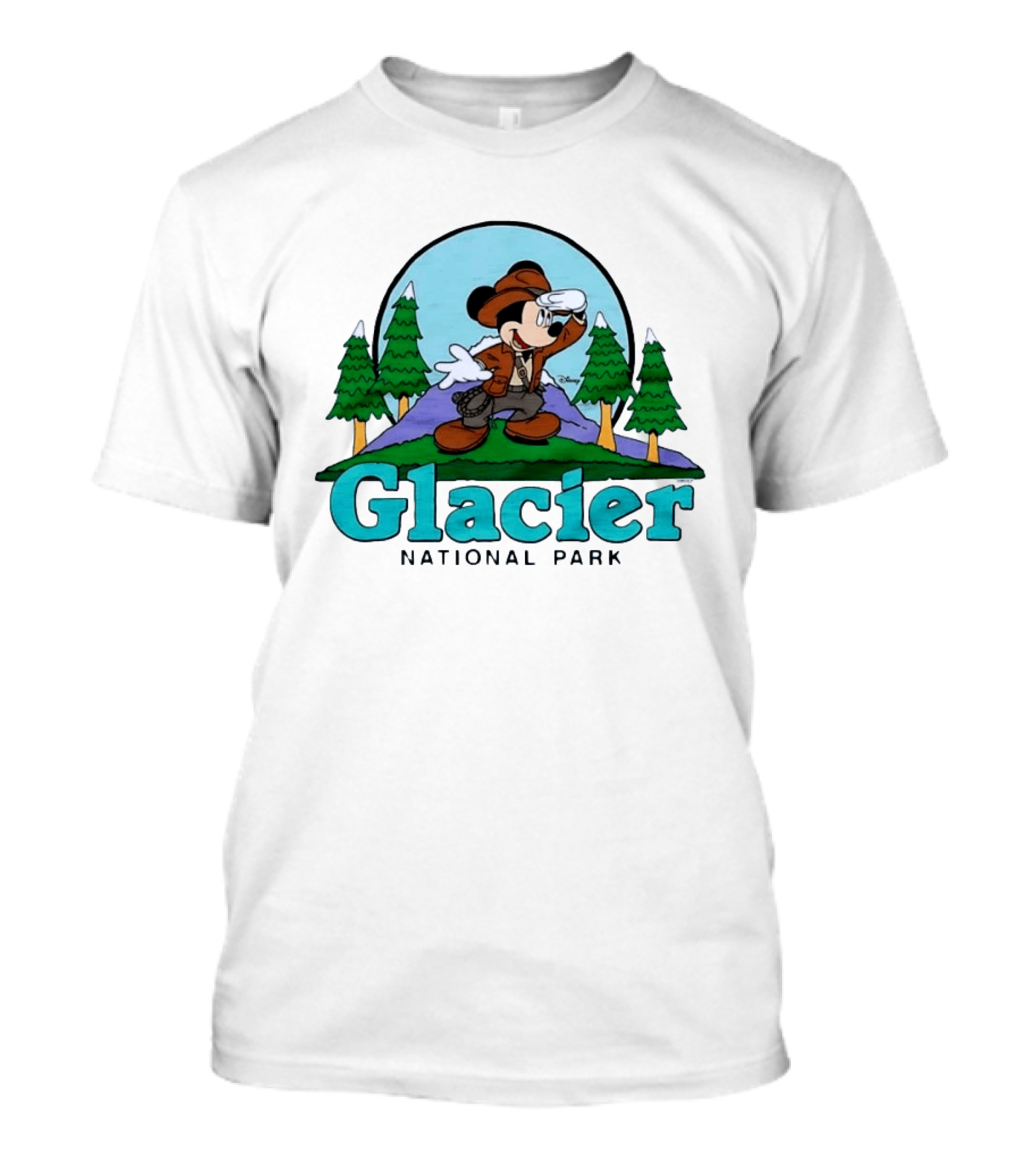 Mickey Mouse Explorer Glacier National Park Adventure T-Shirt
