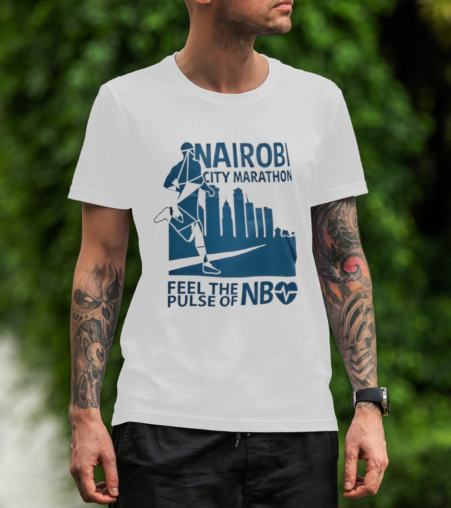 Nairobi City Marathon Feel The Pulse Of NB Skyline Runner Athletics Event T-Shirt