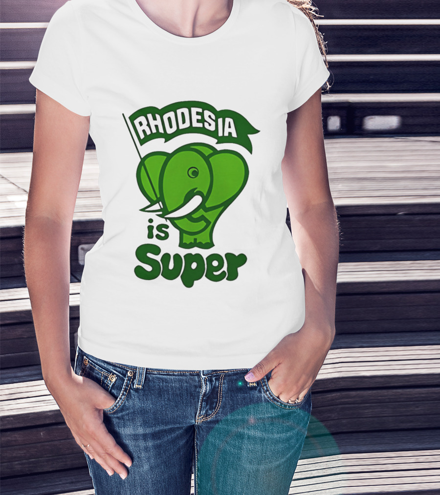 Rhodesia Elephant Green Is Super T-Shirt