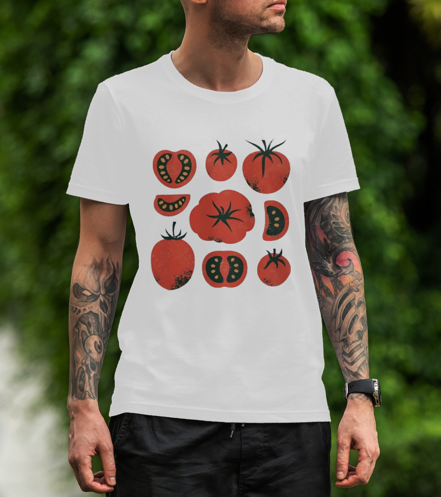 Tomato Garden Harvest Fruit Nature Botanical T-Shirt